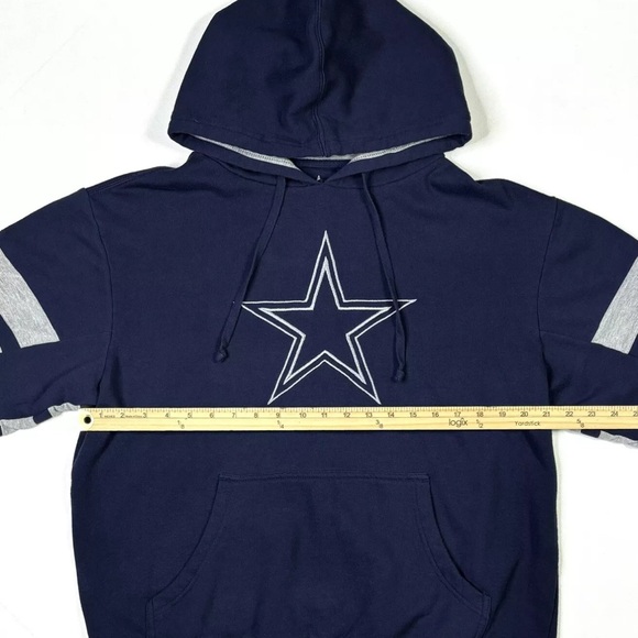 Dallas Cowboys Hoodie Men's Medium Authentic Navy NFL Football - Picture 7 of 9